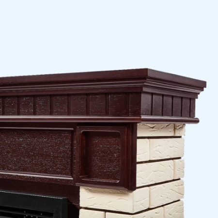 Bricks 30 камень бежевый шпон темный дуб (1202851) Firelight Портал